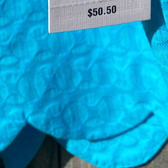 Crown & Ivy Women's Blue Scalloped Shorts NWT - Picture 7 of 7